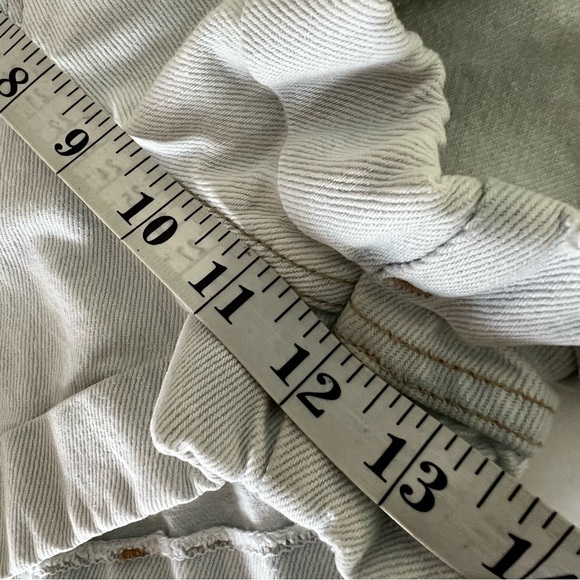 Vintage 80s American Apparel 🇺🇸 high waisted denim short sz 26 light wash - Picture 8 of 16